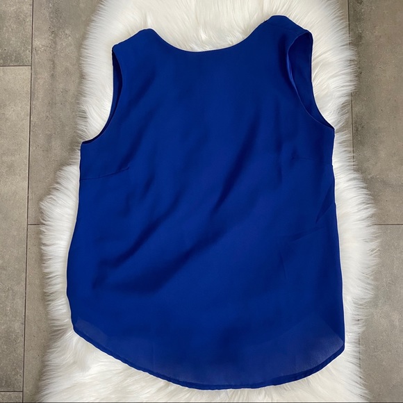 ASOS TFNC London cobalt blue draped back blouse! - Picture 1 of 3